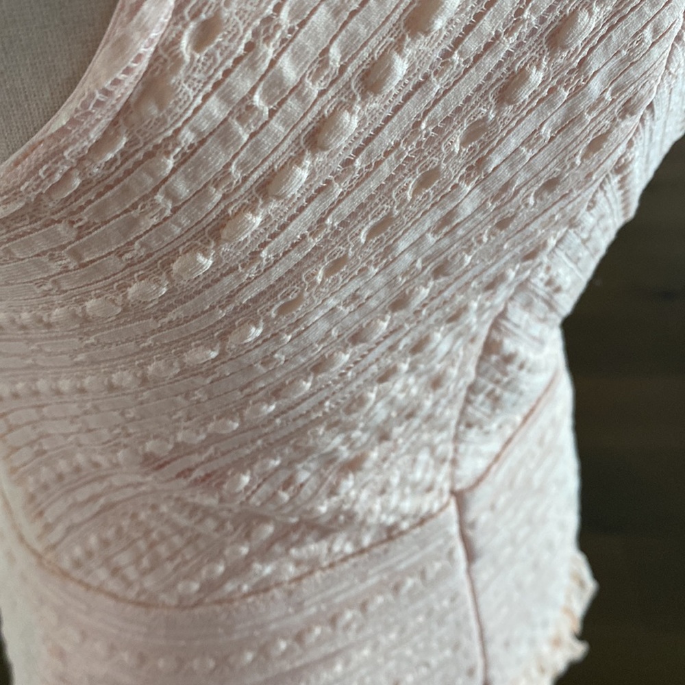 Bebe pink stripe lace dress - Picture 5 of 7